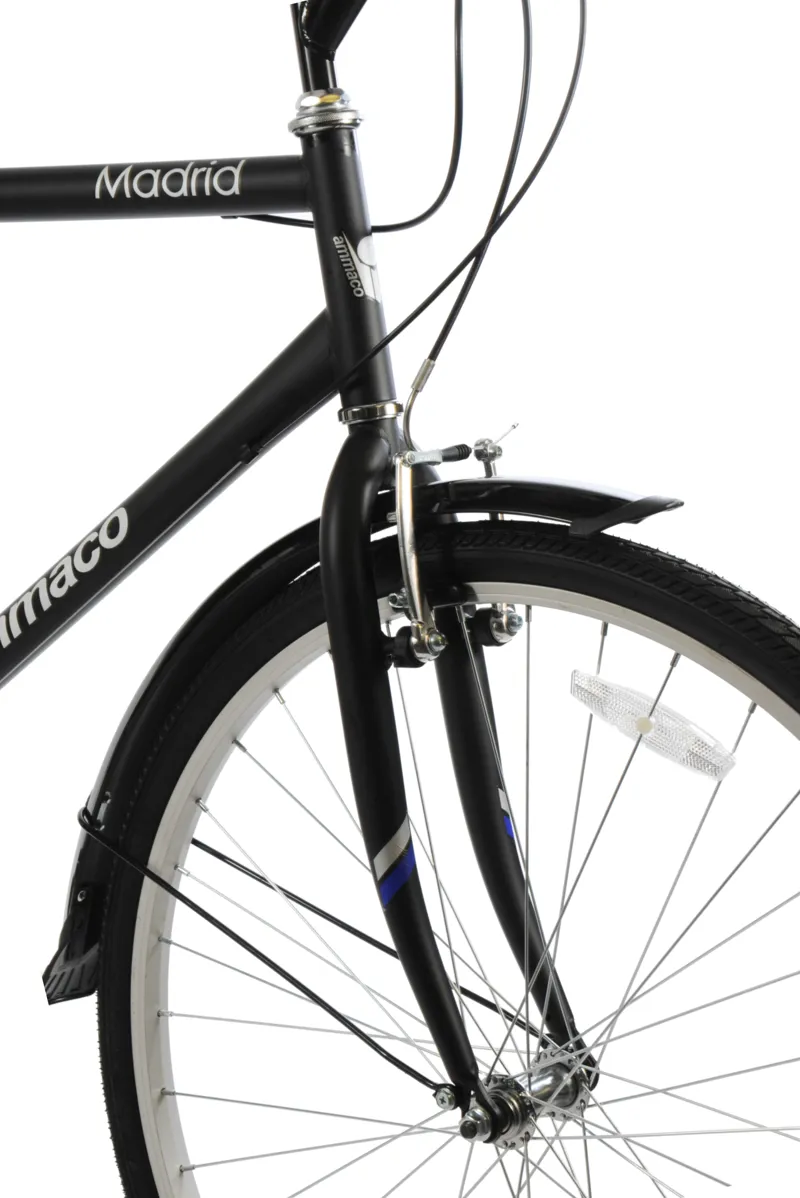 Ammaco Madrid 700c Commuter Hybrid Bike Black-7